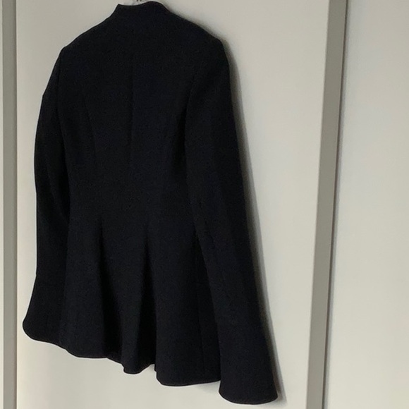 CLUB Monaco Dark Blue Navy tailored Flared Blazer with front